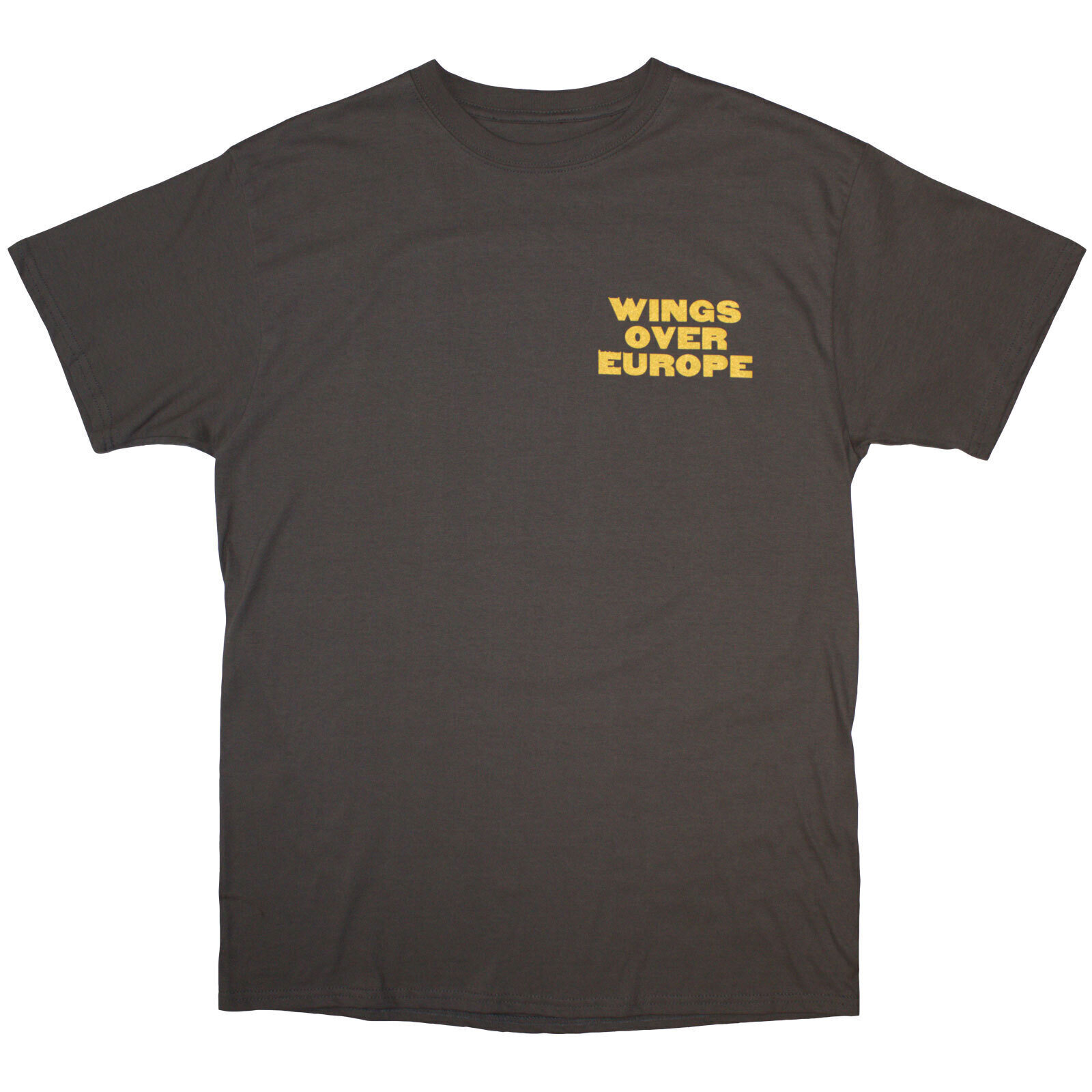 Maglietta Paul McCartney Wings Over Europe (Back Print) Charcoal Grey XL Maglietta