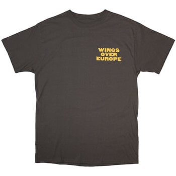 T-shirt Paul McCartney Wings Over Europe (Back Print) Charcoal Grey 2XL T-shirt - 1