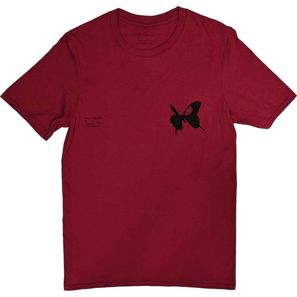 T-shirt Post Malone Twelve Carat (Ex-Tour) Red XL T-shirt