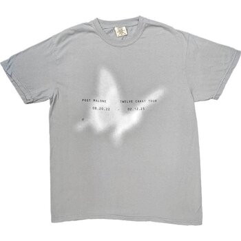 T-Shirt Post Malone Butterfly (Ex-Tour) Grey M T-Shirt - 1