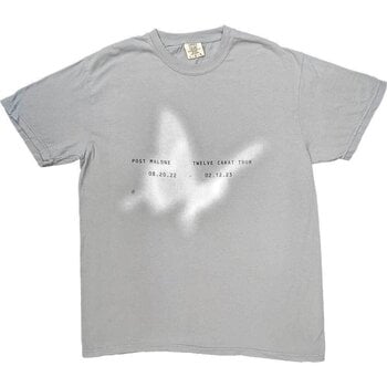 T-Shirt Post Malone Butterfly (Ex-Tour) Grey 2XL T-Shirt - 1