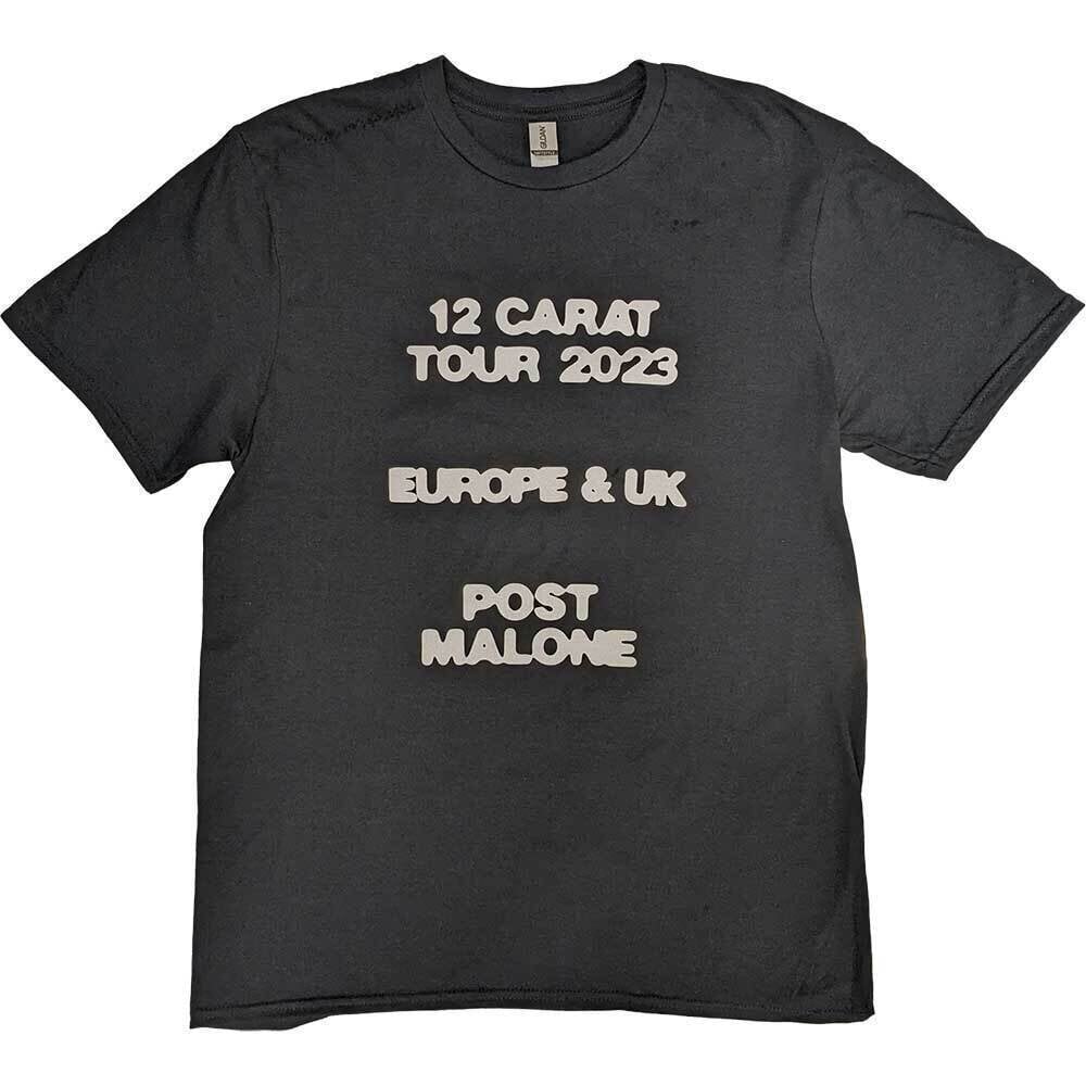 T-Shirt Post Malone Butterfly Logo 2023 Tour (Back Print & Ex-Tour) Black M T-Shirt