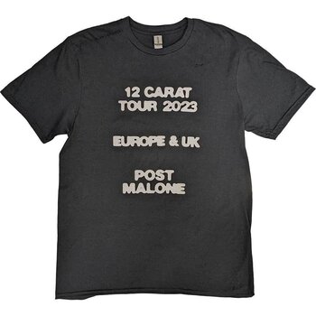 T-Shirt Post Malone Butterfly Logo 2023 Tour (Back Print & Ex-Tour) Black 2XL T-Shirt - 1