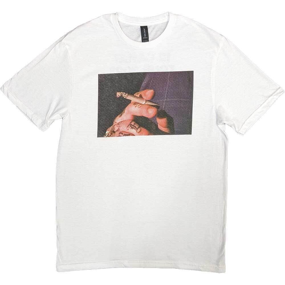 Tričko Post Malone Burn It Down 2023 Tour Dates (Back Print & Ex-Tour) White XL Tričko