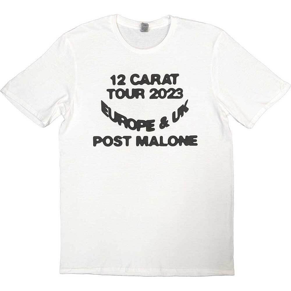 T-särk Post Malone Spotlight 2023 Tour (Back Print & Ex-Tour) White 2XL T-särk