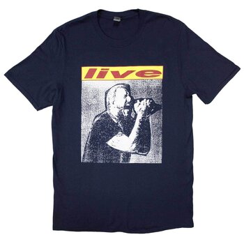 T-Shirt Post Malone Live In Concert (Back Print & Ex-Tour) Navy Blue L T-Shirt - 1