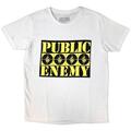 Public Enemy Four Logos White L Paita