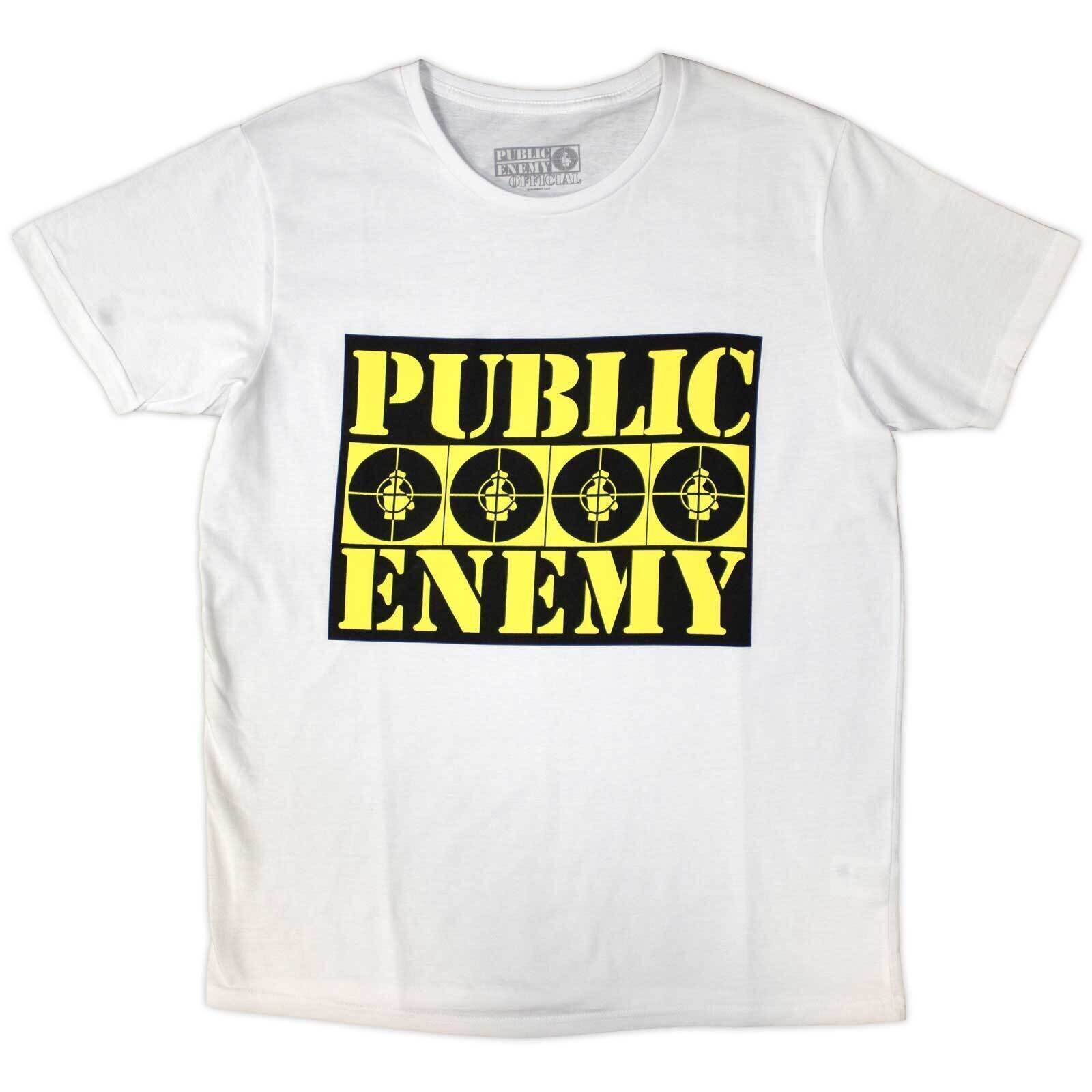 T-shirt Public Enemy Four Logos White 2XL T-shirt