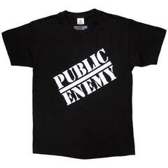 Skjorte Public Enemy Logo Black XL Skjorte