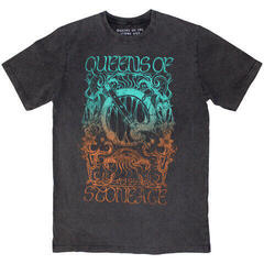 T-Shirt Queens Of The Stone Age Montage (Stone Wash) Charcoal Grey 2XL T-Shirt