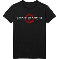 T-shirt Queens Of The Stone Age Text Logo Black M T-shirt
