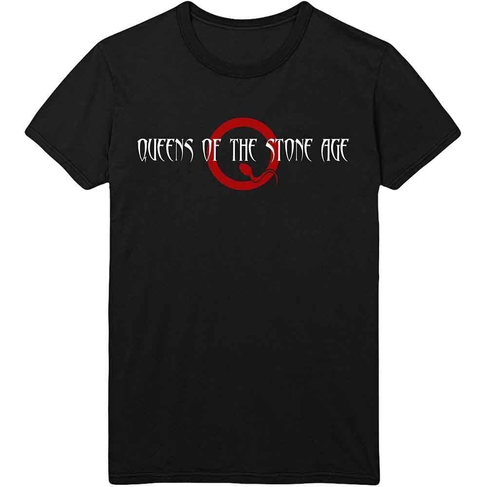 T-shirt Queens Of The Stone Age Text Logo Black L T-shirt