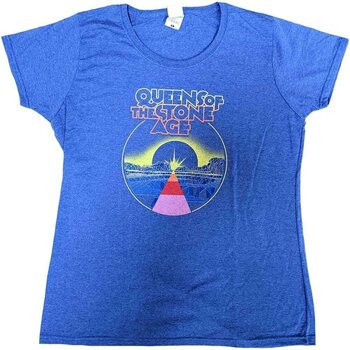 T-shirt Queens Of The Stone Age Warp Planet (Ex-Tour) Blue L Feminino T-shirt - 1