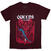 Tricou Queens Of The Stone Age Bat Maroon Red M Tricou