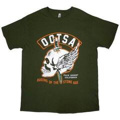 T-Shirt Queens Of The Stone Age Winged Skull Green M T-Shirt