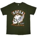 Queens Of The Stone Age Winged Skull Green M T-Shirt