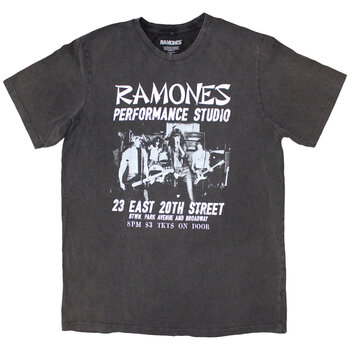 T-Shirt Ramones East Village (Stone Wash) Charcoal Grey 2XL T-Shirt - 1