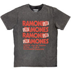 Skjorte Ramones Concert (Stone Wash)