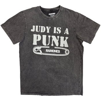 T-Shirt Ramones Judy (Stone Wash) Charcoal Grey XL T-Shirt - 1
