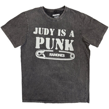 T-Shirt Ramones Judy (Stone Wash) Charcoal Grey 2XL T-Shirt - 1