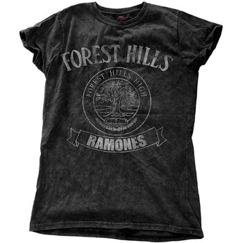 T-Shirt Ramones Forest Hills Vintage (Wash Collection) Black L Ladies T-Shirt - 1