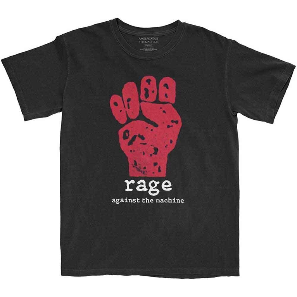 Tricou Rage Against The Machine Red Fist (Back Print) Black L Tricou