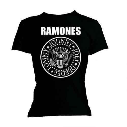 Skjorte Ramones Seal (Skinny Fit) Black XL Dame Skjorte