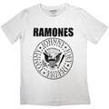Ramones Presidential Seal White L Ladies T-Shirt