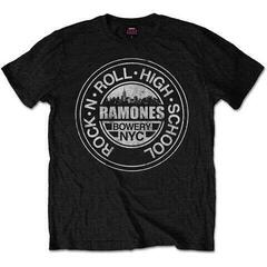 T-Shirt Ramones Rock 'n Roll High School, Bowery, NYC Black 2XL T-Shirt