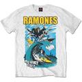 Ramones Rockaway Beach White M T-särk
