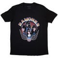 Ramones Vintage Wings Photo Black L Ladies T-Shirt