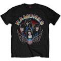Ramones Vintage Wings Photo Black L T-särk