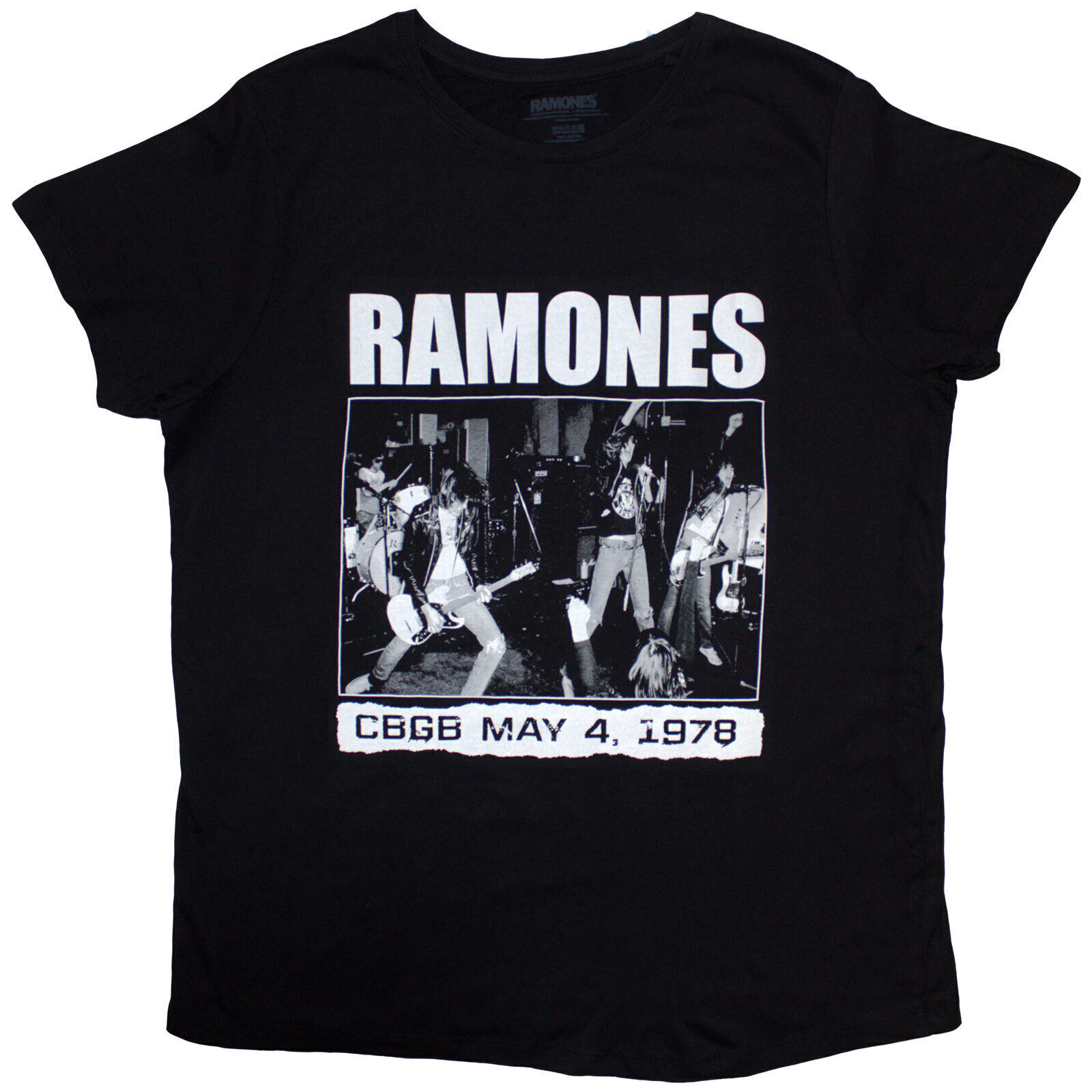Camiseta de manga corta Ramones CBGB 1978 Black S De mujer Camiseta de manga corta