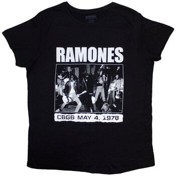 Skjorte Ramones CBGB 1978 Black 3XL Dame Skjorte - 1