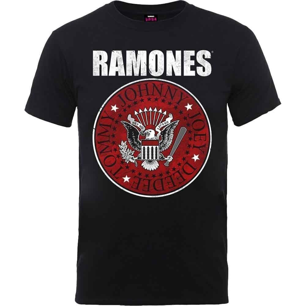 T-Shirt Ramones Red Fill Seal Black 2XL T-Shirt