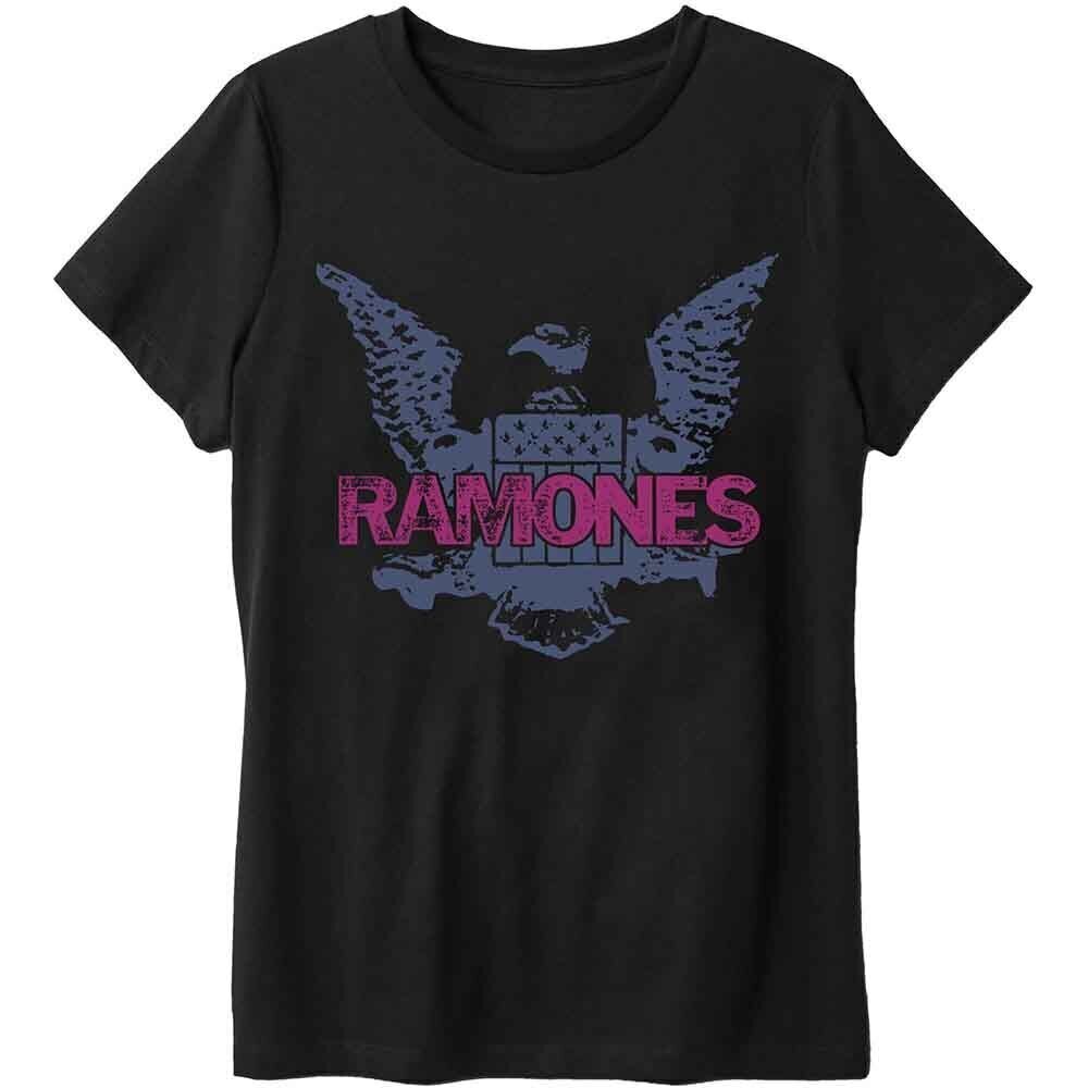 Skjorte Ramones Purple Eagle Black S Skjorte
