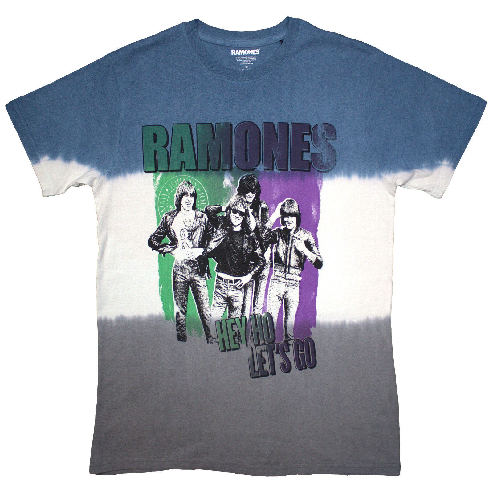 Koszulka Ramones Hey Ho Retro (Wash Collection) Blue 2XL Koszulka