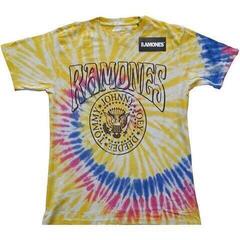 Koszulka Ramones Crest Psych (Wash Collection) Yellow 2XL Koszulka