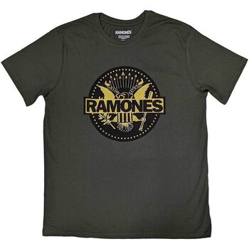 T-shirt Ramones Gold Seal Green XL T-shirt - 1