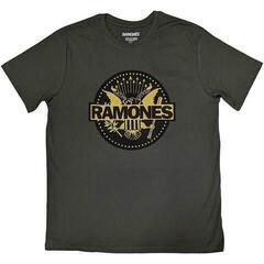 T-Shirt Ramones Gold Seal Green 2XL T-Shirt