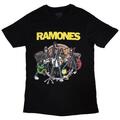 Ramones Cartoon Band Black XL T-shirt
