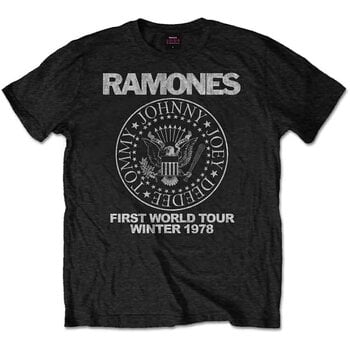 T-Shirt Ramones First World Tour 1978 Black 2XL T-Shirt - 1