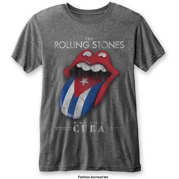 Košulja The Rolling Stones Havana Cuba (Burnout) Charcoal Grey 2XL Košulja - 1