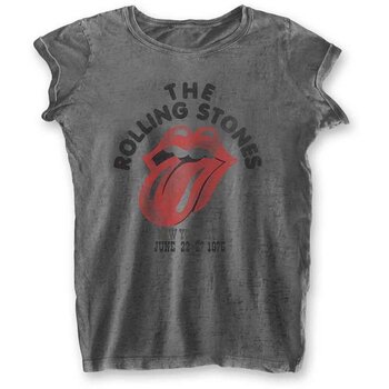 Maglietta The Rolling Stones New York City 75 (Burnout) Charcoal Grey L Donna Maglietta - 1