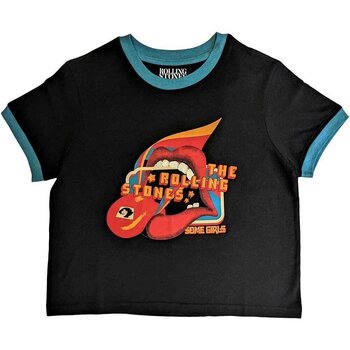 T-Shirt The Rolling Stones Some Girls Lick Black S Damen T-Shirt - 1