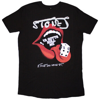 T-Shirt The Rolling Stones Ya Gotta Roll Exile (Back Print Dress) Black 2XL Ladies T-Shirt - 1