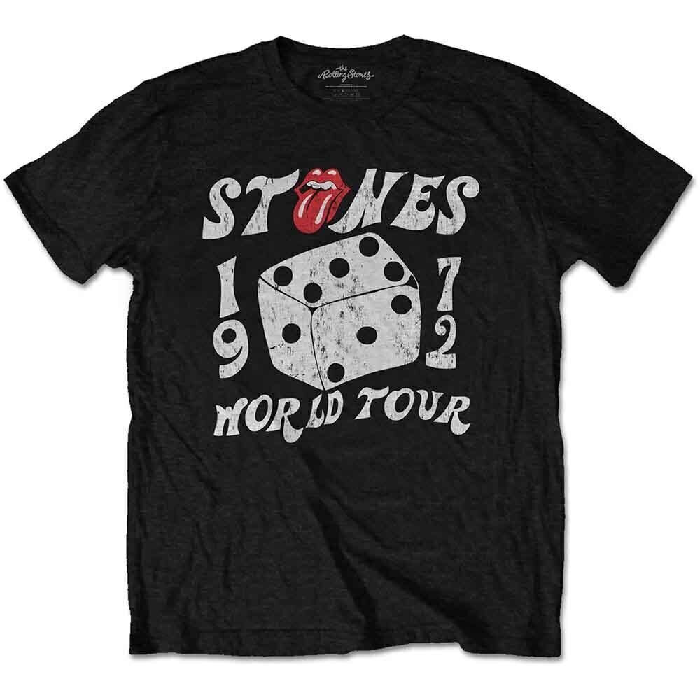 T-Shirt The Rolling Stones Dice Tour '72 Eco Black 2XL T-Shirt