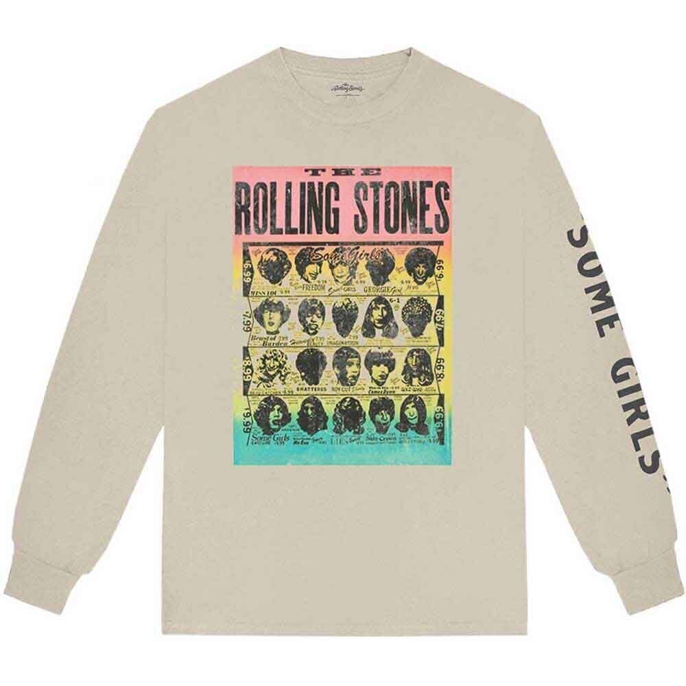 T-Shirt The Rolling Stones Some Girls (Back & Sleeve Print) Sand L T-Shirt