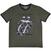 T-Shirt The Rolling Stones Black & White Tongue (Ringer) Khaki Green S T-Shirt