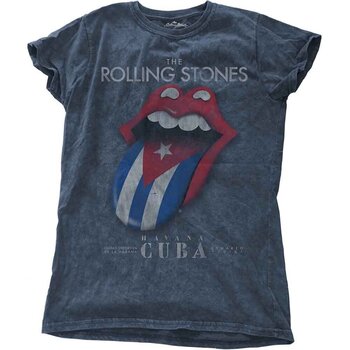 Majica The Rolling Stones Havana Cuba (Wash Collection) Denim Blue M Ženske Majica - 1